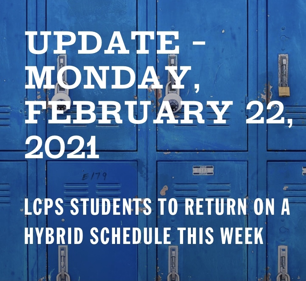 UPDATE AS OF FEBRUARY 22, 2021 Lunenburg County Public Schools