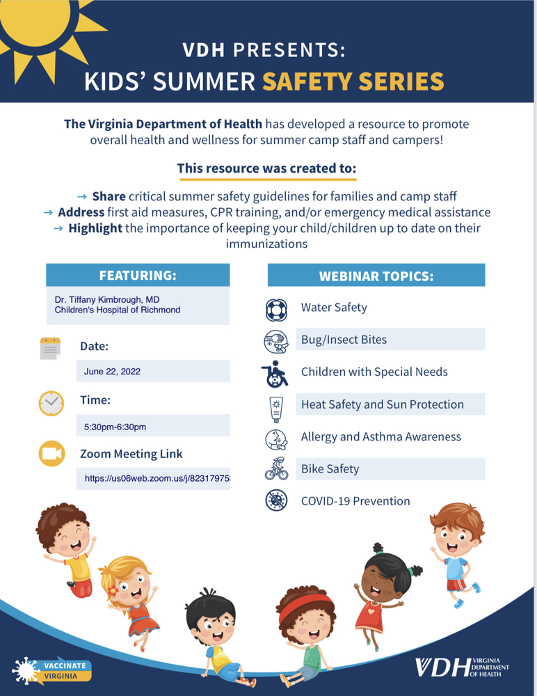 VDH Kids' Summer Safety Series