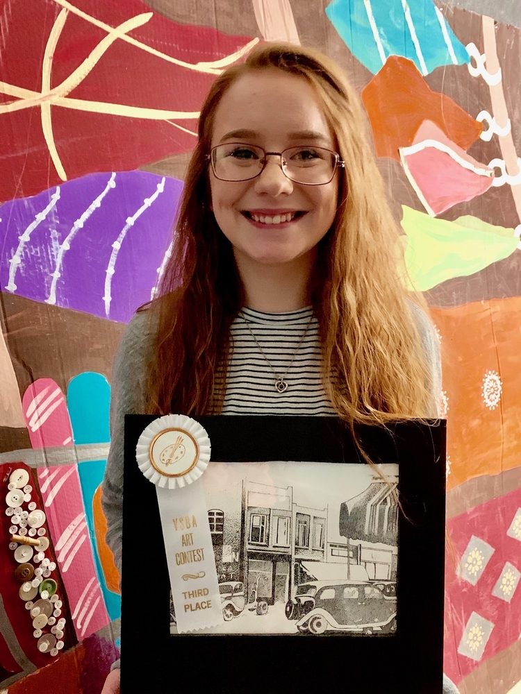 CHS Student Places Third Overall in VSBA Art Contest