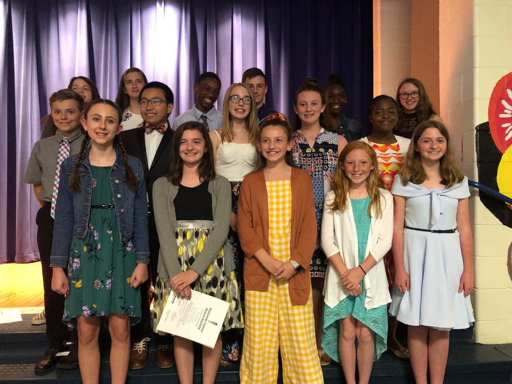 NJHS Inductees for 2019