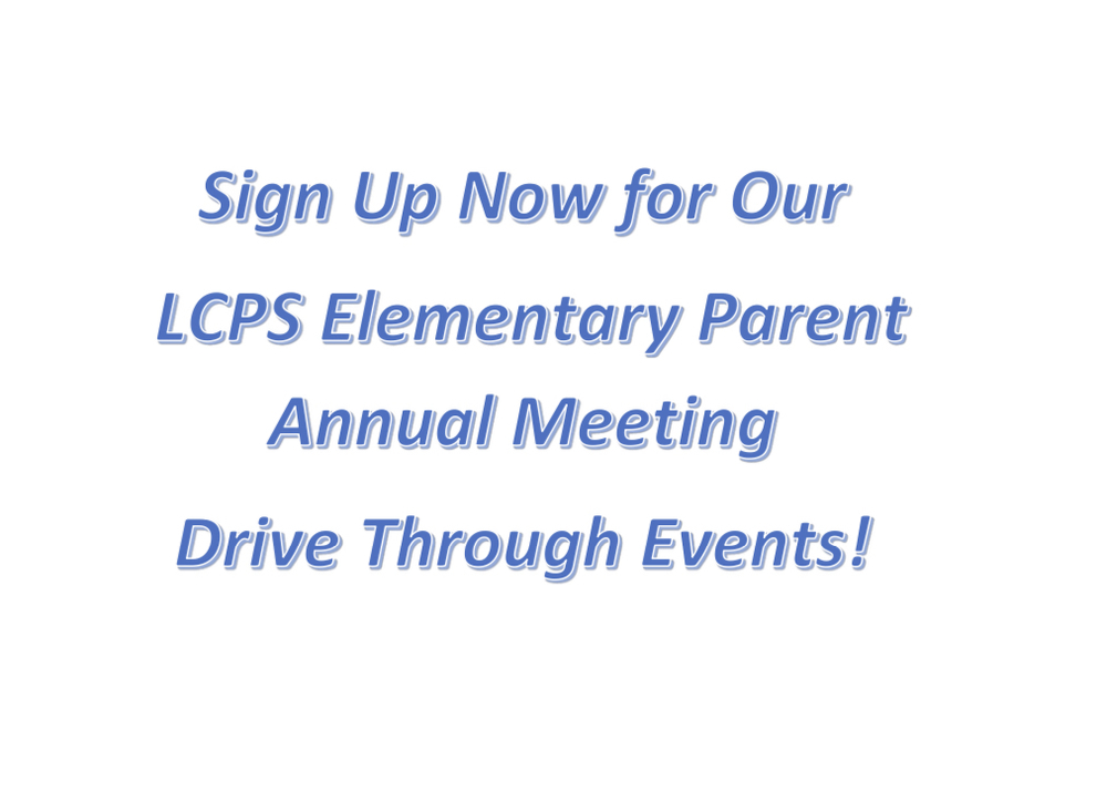 Elementary Parent Annual Meeting Drive Through Info