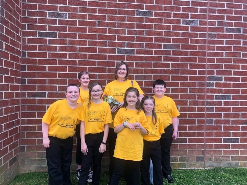 Mrs. Word and her All State Elementary Chorus Participants