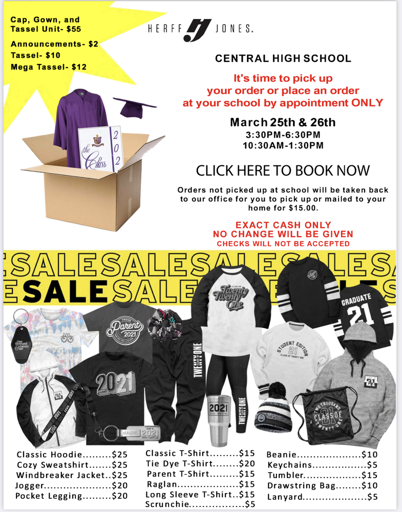 Sr Pick up from Herff Jones