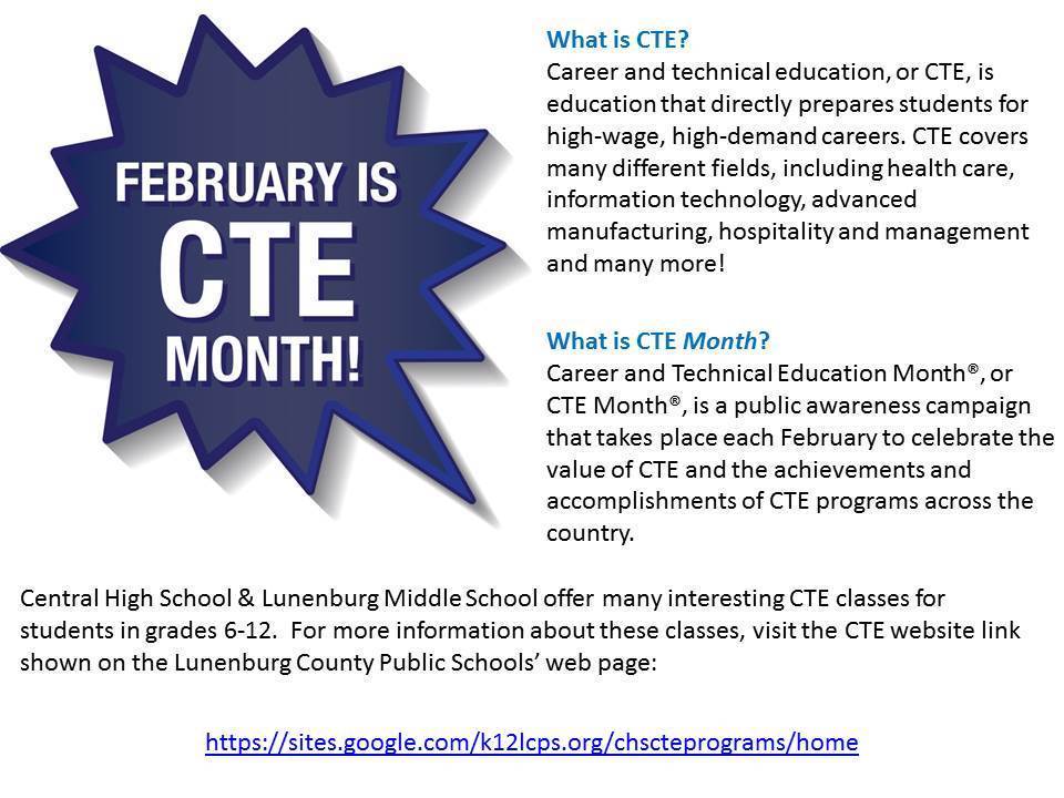 CTE Month Information