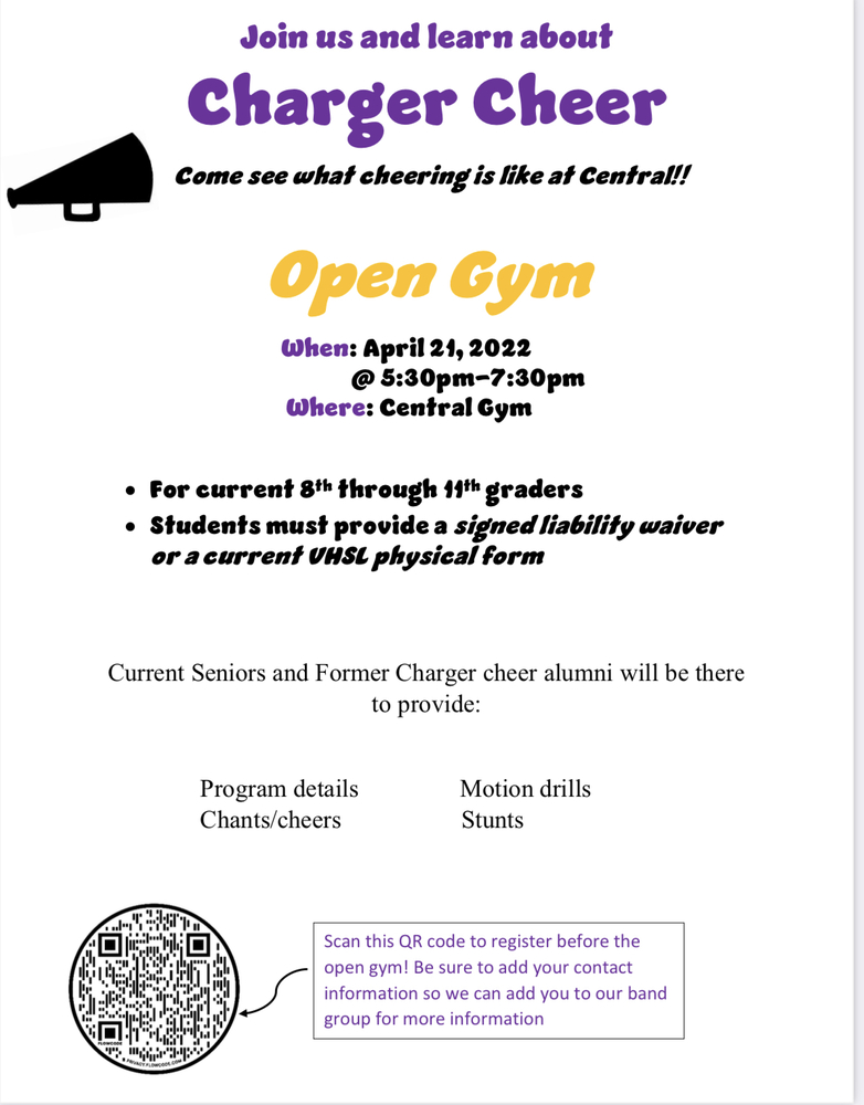 Charger Cheer Clinic
