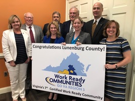 Lunenburg County is 7th in the State of Virginia to become a Certified Work Ready Community