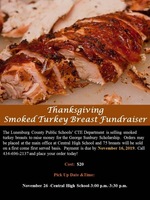 Smoked Turkey Breast Fundraiser for George Sunbury Scholarship